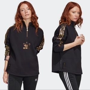 Adidas originals gold 2.0 quarter-zip sweatshirt